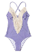 
                        
                          Muat gambar ke penampil Galeri, CUPSHE Fashion Women's Ladies Vintage Lace Bikini Sets Beach Swimwear Bathing Suit
                        
                      
