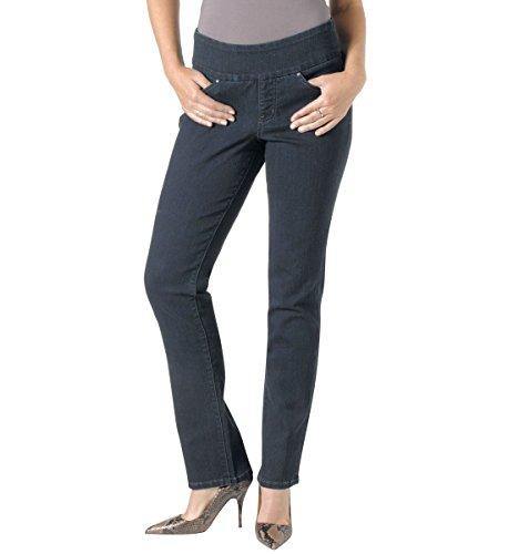Jag Jeans Women's Petite Peri Pull On Straight Leg Jean