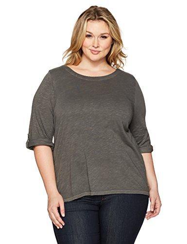 Jag Jeans Women's Plus Size Wren Tee in Slub Jersey