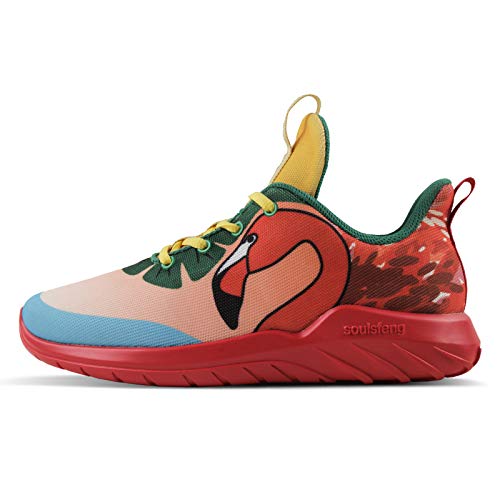 Soulsfeng Mens Running Shoes Mesh Breathable Lightweight Cushioning Training Athletic Sneakers