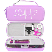 
                        
                          Load image into Gallery viewer, BOVKE Travel Case for 3M Littmann Classic III, Lightweight II S.E, Cardiology IV Diagnostic, MDF Acoustica Deluxe Stethoscopes
                        
                      