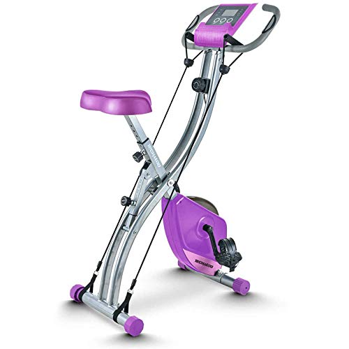 TECHMOO Folding Magnetic X Exercise Bike Portable Upright Recumbent 2 in 1 Stationary Bike - JOY2ESpree