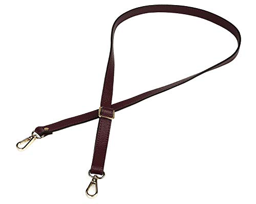 VanEnjoy Full Grain Leather Adjustable Replacement Strap for Crossbody Bag Purse, 26-51"Long 0.71"Wide