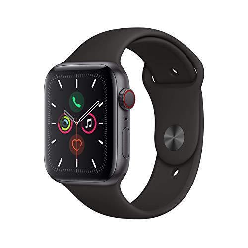 Apple Watch Series 5 (GPS + Cellular, 40MM) - Gold Aluminum Case with Pink Sand Sport Band (Renewed) - JOY2ESpree