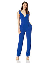 
                        
                          गैलरी व्यूवर में इमेज लोड करें, Dress the Population Women's Maira Sleeveless Plunging Dress Jumpsuit W Bows
                        
                      