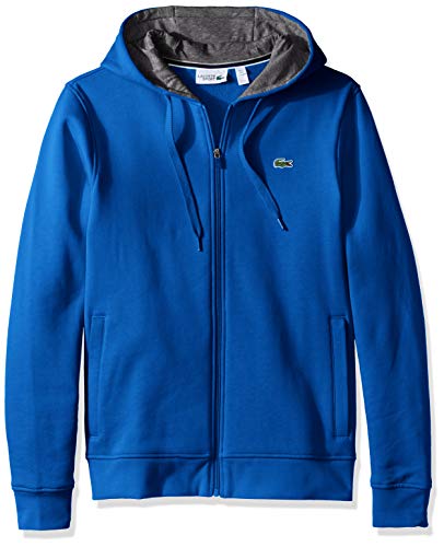 Lacoste Mens Sport Long Sleeve Fleece Full Zip Hoodie Sweatshirt