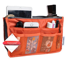 
                        
                          Load image into Gallery viewer, Vercord Purse Organizer Insert for Handbags Bag Organizers Inside Tote Pocketbook Women Nurse Nylon 13 Pockets Black Medium
                        
                      