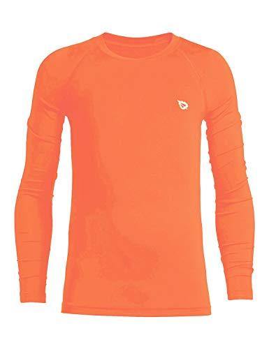 BALEAF Youth Boys'/Girls' Thermal Compression Sports Shirts Long Sleeve Fleece Base Layer Crew Neck