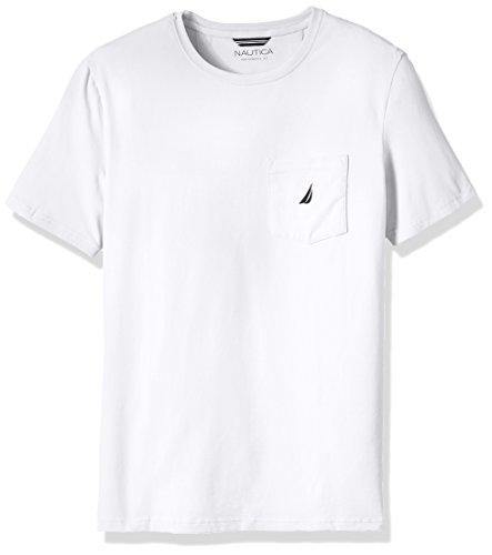 Nautica Men's Solid Crew Neck Short-Sleeve Pocket T-Shirt - JOY2ESpree