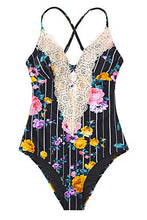 
                        
                          Muat gambar ke penampil Galeri, CUPSHE Fashion Women's Ladies Vintage Lace Bikini Sets Beach Swimwear Bathing Suit
                        
                      