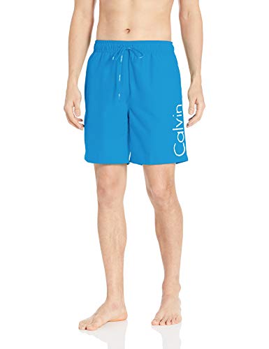 Calvin Klein Men's 7 Inch Elastic Waist Quick Dry Swim Trunk
