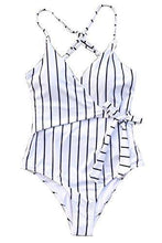 
                        
                          Load image into Gallery viewer, CUPSHE Women's One Piece Swimsuit Wrap Tie Side Cross Back Swimwear Bathing Suits - JOY2ESpree
                        
                      
