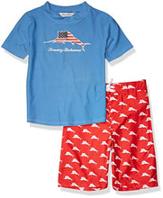 
                        
                          Load image into Gallery viewer, Tommy Bahama Boys' Rashguard and Trunks Swimsuit Set
                        
                      