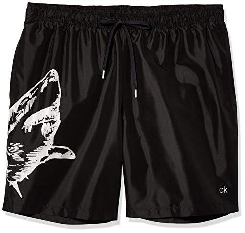 Calvin Klein Men's 7 Inch Elastic Waist Quick Dry Swim Trunk