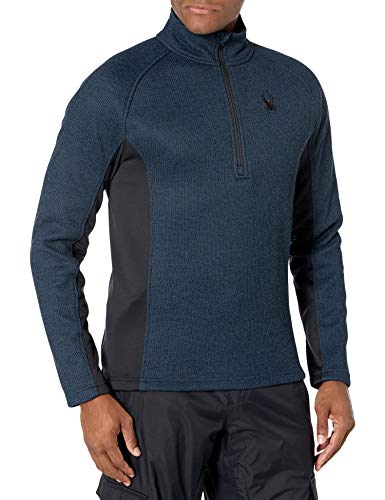 Spyder Active Sports Men's Outbound Half Zip Mid-Weight Mock Neck Sweater