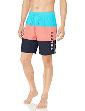 
                        
                          画像をギャラリービューアに読み込む, Nautica Men's Quick Dry Classic Logo Tri-Block Series Swim Trunk - JOY2ESpree
                        
                      
