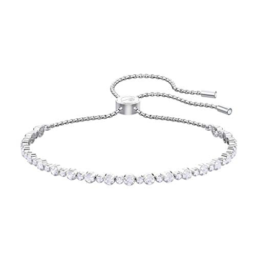 SWAROVSKI Women's Subtle Bracelet Jewelry Collection, Rhodium Finish, Clear Crystals - JOY2ESpree