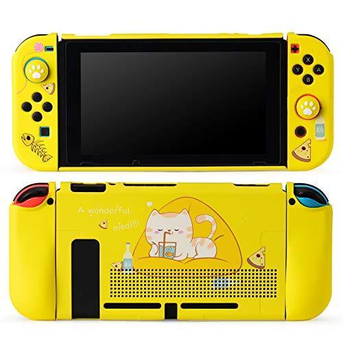UYIYE Case for Switch - Protective Hard Case for Switch- Dockable TPU Shell Cover for Handheld Video Game Controller - Case Cover for Switch - JOY2ESpree