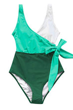 
                        
                          画像をギャラリービューアに読み込む, CUPSHE Women's One Piece Swimsuit Knotted Color Block Bathing Suit
                        
                      