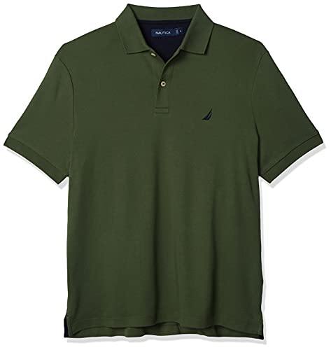 Nautica Men's Classic Fit Short Sleeve Solid Soft Cotton Polo Shirt - JOY2ESpree