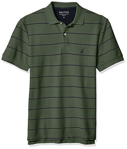 Nautica Men's Classic Short Sleeve Striped Polo T-Shirt - JOY2ESpree