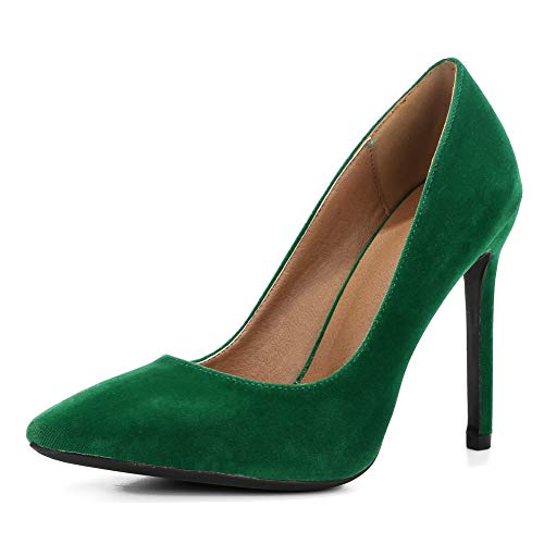 LIURUIJIA Womens Stiletto Pumps Pointed Toe High Heel Slip On Wedding Party Office Shoes 666