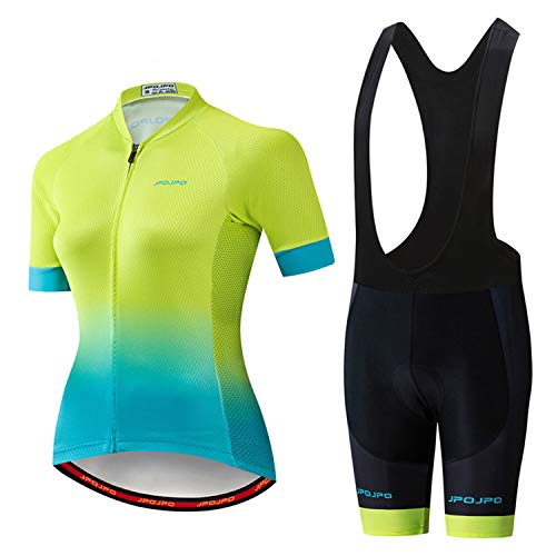 Women's Cycling Clothing Short Sleeve Bike Jersey Sets Bib Shorts Summer Cycling Sets Reflective