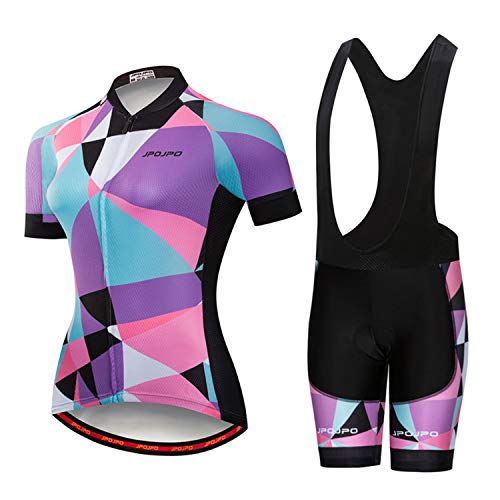 Women's Cycling Clothing Short Sleeve Bike Jersey Sets Bib Shorts Summer Cycling Sets Reflective
