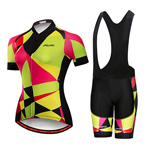 Women's Cycling Clothing Short Sleeve Bike Jersey Sets Bib Shorts Summer Cycling Sets Reflective