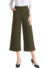 
                        
                          將圖片載入圖庫檢視器 Tsful High Waisted Wide Leg Pants for Women Summer Business Casual Crop Dress Pants Stretch Pull On Capris
                        
                      
