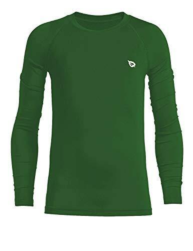 BALEAF Youth Boys'/Girls' Thermal Compression Sports Shirts Long Sleeve Fleece Base Layer Crew Neck
