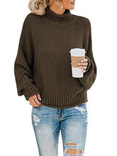 
                        
                          画像をギャラリービューアに読み込む, Saodimallsu Womens Turtleneck Oversized Sweaters Batwing Long Sleeve Pullover Loose Chunky Knit Jumper - JOY2ESpree
                        
                      