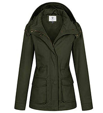 
                        
                          Load image into Gallery viewer, WenVen Women's Military Anorak Jacket Hoodie Lightweight Cotton Casual Coat - JOY2ESpree
                        
                      