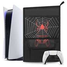 
                        
                          Load image into Gallery viewer, Esimen Sleeve Protective Case Dust Cover for PS5 Console /Playstation 5 Digital Edition ,PS5 Controller Cover Compatible with 12 Game Disc Pockets - JOY2ESpree
                        
                      
