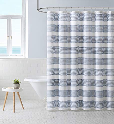 Tommy Bahama | Coastal Stripe Collection Shower Curtain, 72" x 72", Tidal Beige