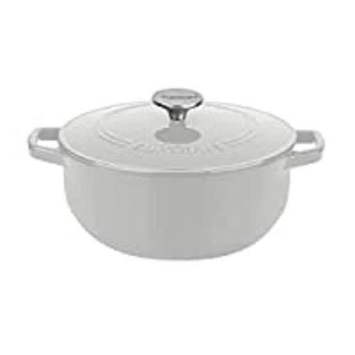 Cuisinart Cast Iron Casserole, Terracotta Orange, 5.5 Quart - JOY2ESpree