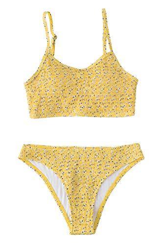 CUPSHE Women's Bikini Swimsuit Ruched Thong Two Piece Bathing Suit - JOY2ESpree
