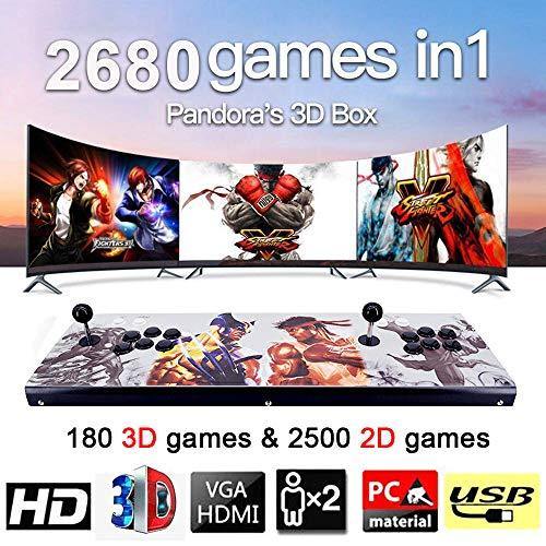MOSTOP 3D & 2D Arcade Video Game Console 2680 Games in 1 Pandora's Box 180 3D Games 1080P HD 2 Players Arcade Machine - JOY2ESpree