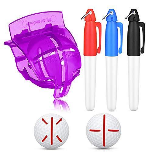 FINGER TEN Golf Ball Marker Line Drawing Tool 4 Color Value Pack Template Liner Stencil Putt Alignment - JOY2ESpree