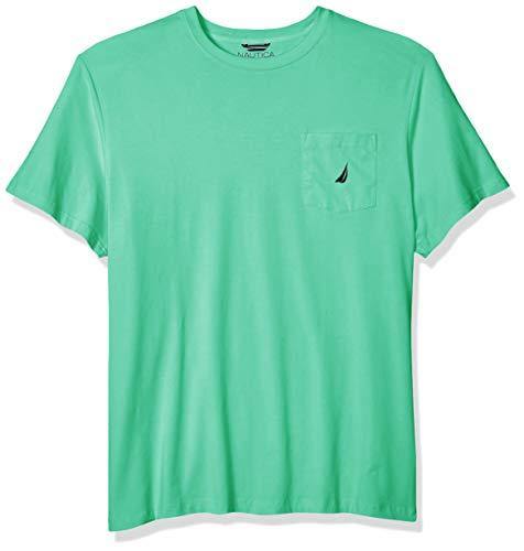 Nautica Men's Solid Crew Neck Short-Sleeve Pocket T-Shirt - JOY2ESpree