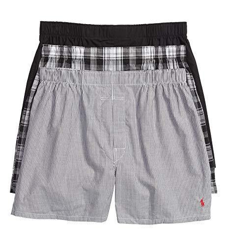 Polo Ralph Lauren Men's 3-Pack Classic Fit Packaged Woven Boxers