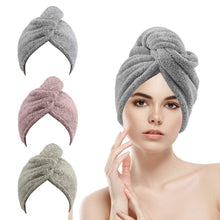 
                        
                          Load image into Gallery viewer, Vinker 3 Pack Hair Towel Wrap, Microfiber Quick Drying Hair Towels, Bath Dryer Caps, Bath Hair Drying Towel, Quick Dryer Hat for Women Girls
                        
                      