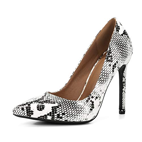 LIURUIJIA Womens Stiletto Pumps Pointed Toe High Heel Slip On Wedding Party Office Shoes 666