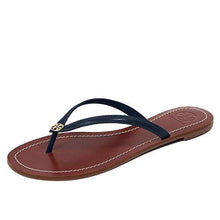 
                        
                          將圖片載入圖庫檢視器 Tory Burch Womens Terra Thong Leather Open Toe Casual Slide Sandals - JOY2ESpree
                        
                      