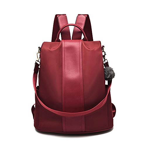 Women Backpack Purse Waterproof Nylon Anti-theft Rucksack Lightweight Shoulder Bag
