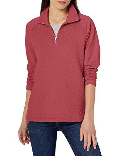 Jag Jeans Women's Theresa Quarter Zip Brushed Terry Top