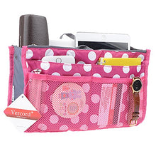 
                        
                          Load image into Gallery viewer, Vercord Purse Organizer Insert for Handbags Bag Organizers Inside Tote Pocketbook Women Nurse Nylon 13 Pockets Black Medium
                        
                      
