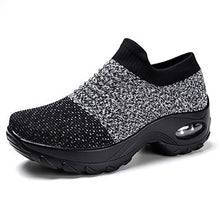 
                        
                          Load image into Gallery viewer, STQ Slip On Breathe Mesh Walking Shoes Women Fashion Sneakers Comfort Wedge Platform Loafers
                        
                      