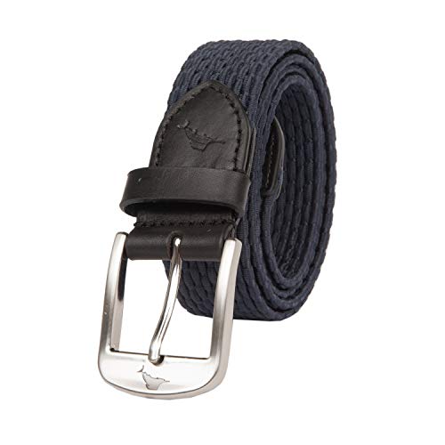 Tommy Bahama Men's Two-Tone Stretch Braided Web Belt
