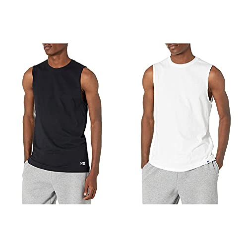 Russell Athletic Men's Cotton Performance Sleeveless Muscle T-Shirt